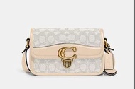 Coach STUDIO 19 經典 SIGNATURE 緹花面料單肩手袋 肩背包 手提包 手套皮 有防塵袋 送 C9658G 皮質 首飾盒