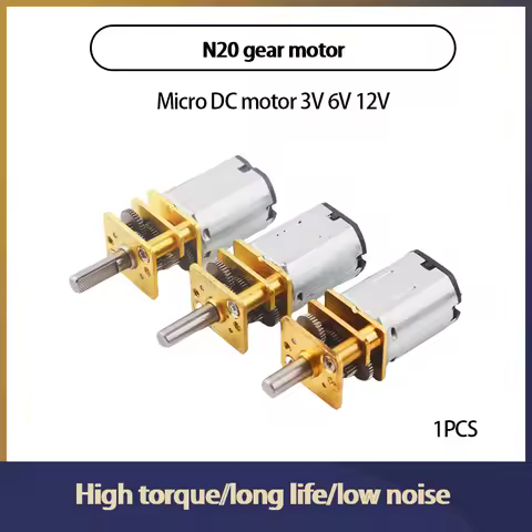 GA12-N20 DC 3V 6V 12V Micro Motor Full Metal Gearbox Gear Reducer Motor 30RPM 50RPM 60RPM 150RPM 200