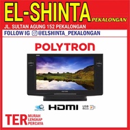 POLYTRON LED TV SEMI TABUNG FLAT 24V123 DIGITAL TV