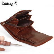 Cobbler legend Genuine Leather Wallet Men Vintage Short Purses