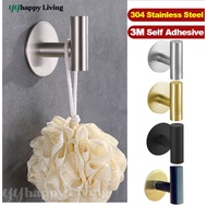 【SG】3M Stainless Steel Strong Adhesive Hook Heavy Duty Wall Door hook Coat Hook for Bathroom and Kit