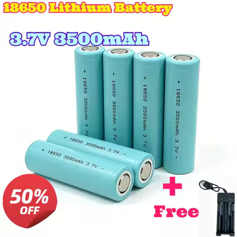 18650 Lithium Rechargeable Battery 3500mAh 3.7V High Capacity High Power Replacement Battery Suitabl
