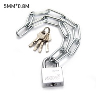 80cm Rantai Gembok Pagar Besi Tebal Sepeda Motor Lemari Pintu Rumah Toko Anti Maling