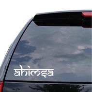 Ahimsa Reflective Vinyl Cutting Car Sticker