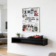 F1 Calendar 2026 Gifts For Formulas Racing Fans Decorative Time Schedule Calendar For Wall Desktop D