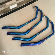 Header bending bule moon Original DST Racing exhaust inlet 50 mm full stainless