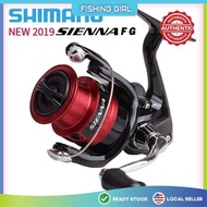 2019 Shimano Sienna Spinning Reel FG 500, 1000, 2000, 2500, 3000, 4000 🔥Ready Stock🔥 100% Original🔥 