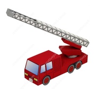MOBIL TRUK PEMADAM KEBAKARAN MUDAH papercraft