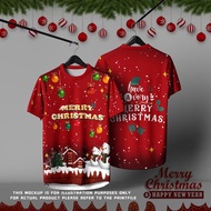 Santa T-Shirt, Family Wear, Hot-selling, Full Exchange, Microfiber Jersey, Santa Shirt, Santa Shirt,