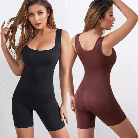 Women Postpartum Shapewear Bodysuit Tummy Control Body Shaper Seamless Colombia Fajas Belly Tight Pu