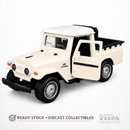 Diecast Alloy Car Model FJ40 Pickup Begie 1:36 - Off-Road Car - Miniature