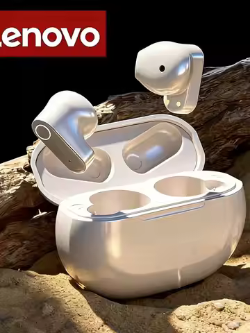 Lenovo Bluetooth Earphones for iPhone Wireless Bluetooth Headset Noise Cancelling Earbuds with Mic W