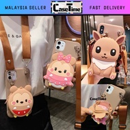 SAMSUNG A04s A13 4G 5G fon sarung cartoon bag strap case casing cover tpu