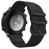 สายรัดข้อมือใช้กับ Suunto Coreสายนาฬิกาข้อมือไนล่อนสามารถปรับได้สายรัดข้อมือพร้อมแหวนหัวเข็มขัดคู่สำ