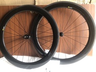 產品：SAPIM 700C 圈刹亮光高框碳纖維公路車輪組  9mm-22mm-Frame height63mm 24.8英寸inch