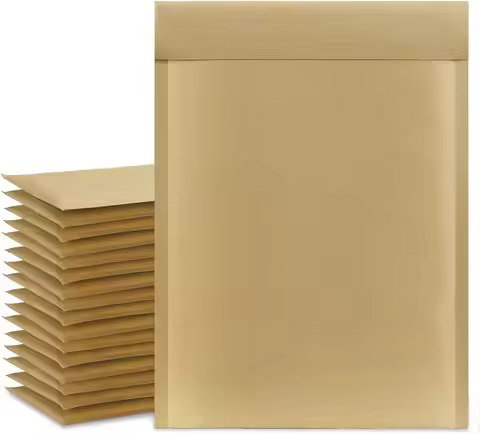 Bubble Mailers 6x10 Inch 50 Pack, Usable Size 6x9, Self Sealing Padded Envelopes for Small Business,