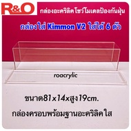 roacrylic พร้อมส่ง กล่องครอบโมเดล กล่องใส่ Labubu macaron V3V2V1ใส่ได้ทุกคอลและใส่wealth Snakes new