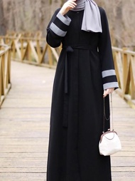 Terbatass ABAYA MAXI dress full kancing hitam putih Originall