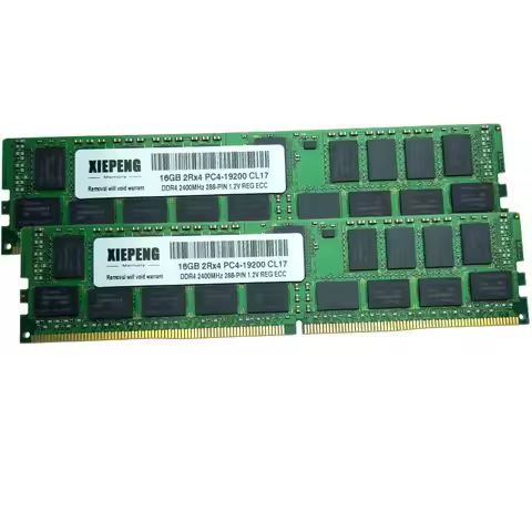32GB 2rx4 PC4-17000R 2133 ECC REG 16GB PC4 19200 8GB DDR4 2400 Reg ECC Memory for Intel Server Board