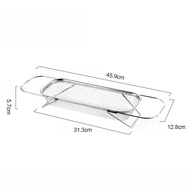 Stainless Steel Telescopic Dehydration Basket Household Vegetable Washing Basket Fruit and Vegetable