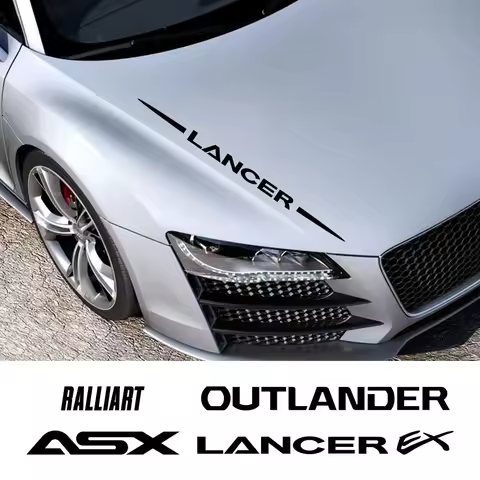 For Mitsubishi Lancer 10 X 3 9 EX Outlander ASX Ralliart Competition Car Whole Body Stickers Trim De
