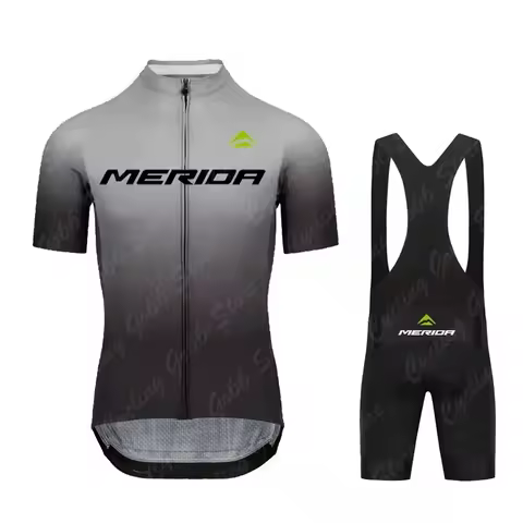 Merida Team 2025 Cycling Jersey Set Maillot Cycling Clothing Road Bike Suit Mountain Bicycle Shirt B