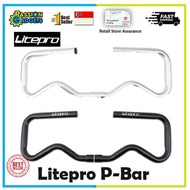 Litepro P Handlebar Folding Bike Handle Butterfly Bar Ultralight Aluminum Alloy For Pikes 3sixty Camp Royale Tr