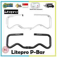 Litepro P Handlebar Folding Bike Handle Butterfly Bar Ultralight Aluminum Alloy For Pikes 3sixty Cam