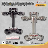 TRIANGLE TRIPLECLAMP TOP BOTTOM NINJA R SS 150 NEW MODEL TOPV3 2 BOTTOM BOLT 3 BOLT FULL CNC MATERIA