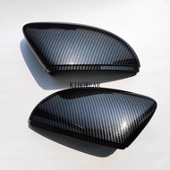 CCF5 ฝาครอบกระจกมองข้างคาร์บอน 2 ชิ้น สำหรับ VW Passat B7 CC Jetta MK6 CC Scirocco MK3 Beetle EOS สำ