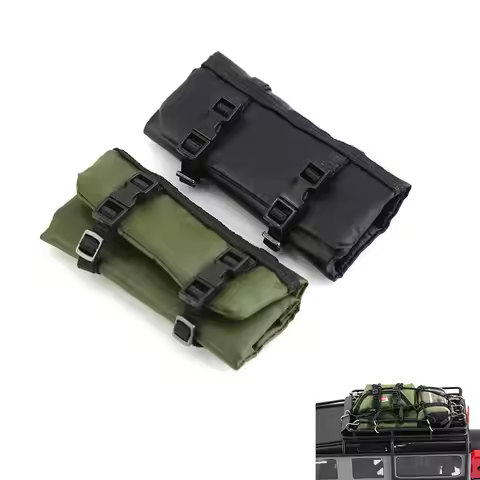 Simulated Luggage Headlight Travel Bag Garnish for 1/18 RC Crawler Car Traxxas SCX24 TRX4-M Defender