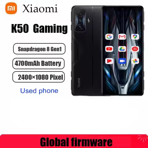 Global Firmware Xiaomi Redmi K50 Gaming 5G Smartphone Qualcomm Snapdragon 8 Gen1 64MP Side Fingerpri