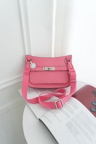 Hermès Mini Jypsiere Rose Azalee 8W Evercolor Palladium Hardware