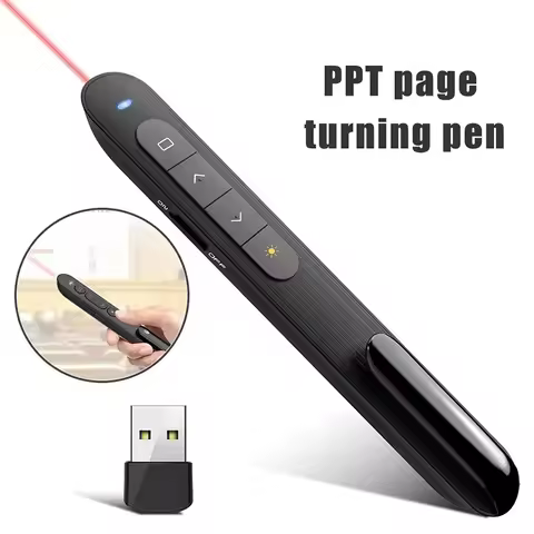 Wireless Presenter Page Turning Pen Laser Pointer PPT Stylus Pen Slide Pointer Infrared Remote Contr