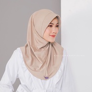 Hijab Bergo Sport Sporty Jersey Wanita Kerudung Olahraga Jersey Instan Volly Badminton Basket Futsal