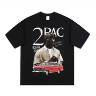 Hot Rapper  2pac Printed T Shirt Fashion High Quality Short Sleeves T shirts Oversized Hip Hop Stree