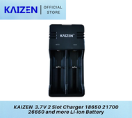 Kaizen 3.7V 2 Slot Charger 18650 21700 26650