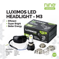 LUXIMOS 23W H6 H4 3-Sided Headlight for Automatic Cub Motorcycles, Super Bright Fan, Mio PNP M3 - NI