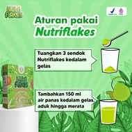 NUTRIFLAKES obat asam lambung &amp; GERD superfood umbi garut daun kelor