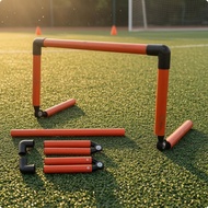 Detachable Training Hurdle Cylindrical Plastic Agility Training Hurdle Athletic Gear Repeated Use Ea