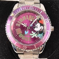 香港Disney迪士尼Mickey米妮老鼠粉紅鋼帶手表腕表 3G1570S-026PK