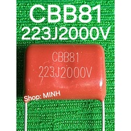 Capacitor 223J 2000V – capacitor CBB81 223J2000V, red brown capacitor 223J2000V, capacitor 223J2KV 2