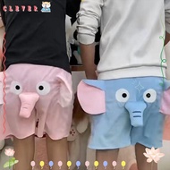CLEVER Shorts Pants, Cute Elephant Embroidered Little Flying Elephant Couple Sleeping Pants, 2024 El