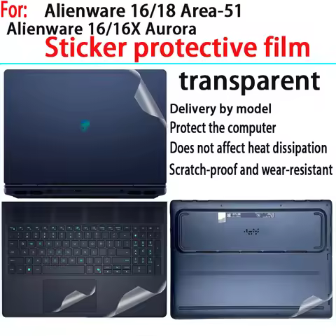 For New Alienware 16 Area-51 protective film sticker Alienware 18 Area-51 computer shell film Alienw
