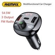Remax RCC331 FM Transmitter Handsfree Modulator Bluetooth 5.0 MP3 64.5W Car Charger FM Transmitter C