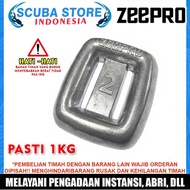 Zeepro 1kg New Weight 1 Kilogram 2 Pounds Scuba Diving Freedive Freediving Dive