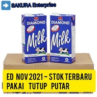 Milk UHT milk Diamond Fullcream 1L full cream 1 liter Carton Swivel Lid