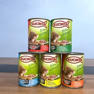 Combo 10 lon pate KUCINTA cho mèo Pate Siêu Nhiều Cá và Hải Sản lon 400g cho mèo mọi lứa tuổi