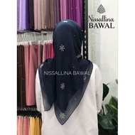 [NISSALLINA BAWAL] Tudung Bawal Cotton AMMARA Bidang 45