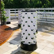 Hydroponics Growing System for Indoor Herbs, Fruits and Vegetables - Aeroponic Tower with Hydrating Pump,Adapter, Seeding Bed